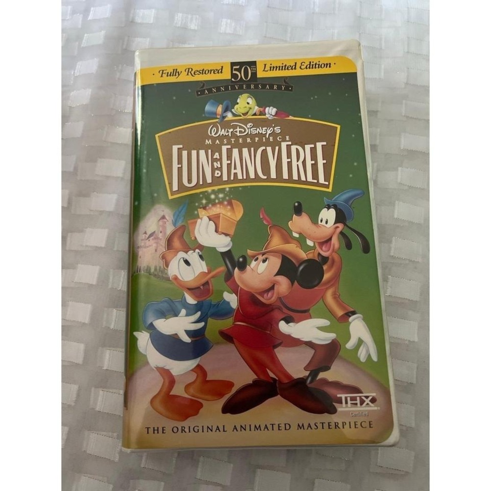 Walt Disney Masterpiece Collection Fun and Fancy Free 50th Anniversary VHS